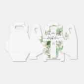 Baptism Christening Cross Greenery Gender Neutral Bedankdoosjes (Uitgevouwen)