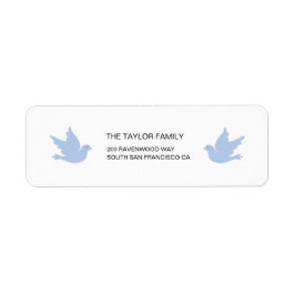 Baptism Christening Dove Etiket