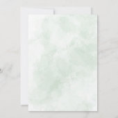 Baptism Christening Greenery Cross Elegant Script Kaart (Achterkant)