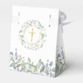 Baptism Christening Greenery Foliage Bedankdoosjes (Achterkant)