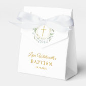 Baptism Christening Laurel Garland Favor Box Bedankdoosjes (Voorkant Zijde)