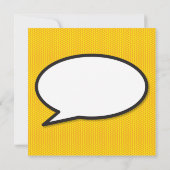 Baptism Christening Moderne Comic Book Pop Art  Kaart (Achterkant)