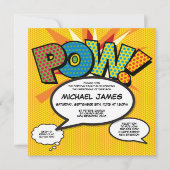 Baptism Christening Moderne Comic Book Pop Art  Kaart (Voorkant)