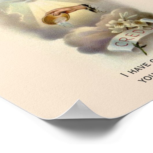 Baptism Christening Religieuze Welkom Poster (Hoek)