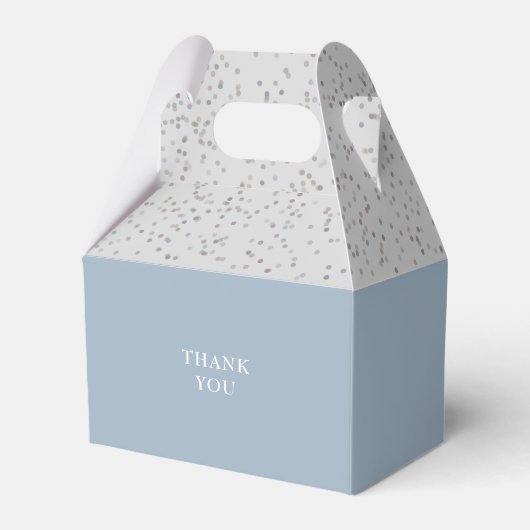 Baptism Christening Sliver Stardust Dusty Blue Bedankdoosjes (Achterkant)