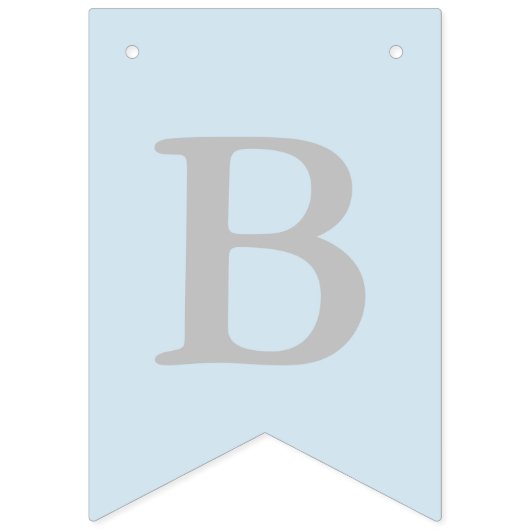 Baptism Cross Blue White Photo Bunting Banner (Derde vlag)