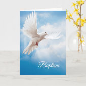 Baptism Dove Kaart (Gele Bloem)