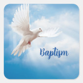 Baptism Dove Sticker (Voorkant)
