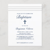 BAPTISM Elegant Striped Grevy Cross Budget (Voorkant)