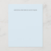 BAPTISM Elegant Striped pastel blue Cross (Achterkant)