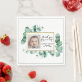 Baptism Eucalyptus Greenery Christening DANK U Servet (Insitu)