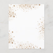 Baptism eucalyptus greenery Gold budget uitnodigin Flyer (Achterkant)