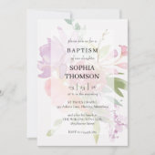 Baptism floral invitation kaart (Voorkant)