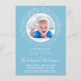 Baptism Foto Uitnodiging, Religieus Collectie zond Kaart