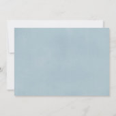 Baptism-fotouitnodiging marineblauw bogundy merlot kaart (Achterkant)