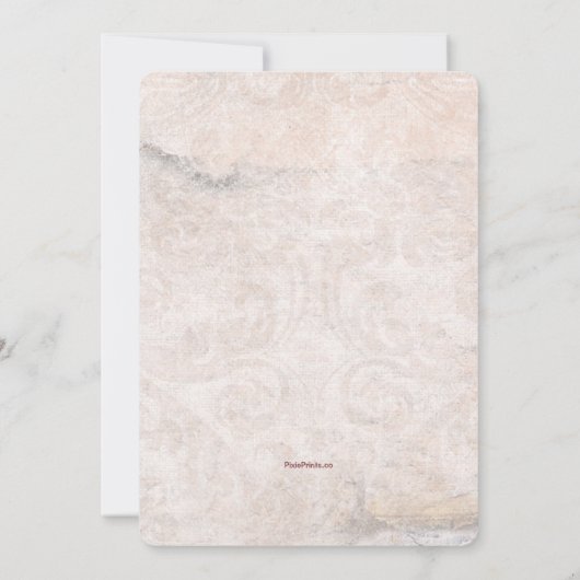 Baptism Fotouitnodiging voor meisjes Kaart (Achterkant)