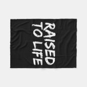 Baptism Gift New Christians Baptismal Quote Raised Fleece Deken (Voorkant (Horizontaal))