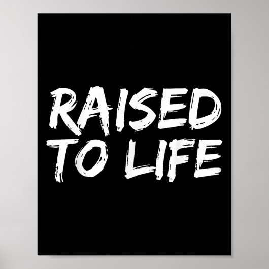 Baptism Gift New Christians Baptismal Quote Raised Poster (Voorkant)