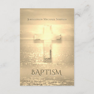 Baptism Golden Cross Kaart