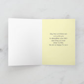 Baptism Grandson Blessings Lamb Cross Religy Kaart (Binnen)