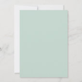 Baptism Greenery Sage Eucalyptus Kaart (Achterkant)