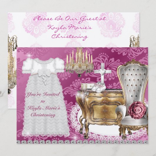 BAPTISM-INNOPINK DAMASKONTWERP KAART (Voorkant / Achterkant)