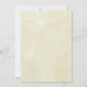 Baptism invitation card featuring a floral cross kaart (Achterkant)