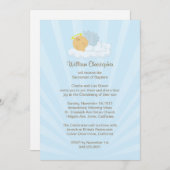 Baptism Invitation for Boy Kaart (Voorkant / Achterkant)