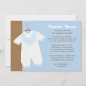 Baptism Invitation for Boy Kaart (Voorkant)