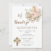 Baptism Invitation in Spanish Boho Kaart (Voorkant)