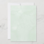 Baptism invitation in watercolour jungle themed kaart (Achterkant)