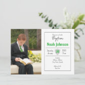 Baptism Invitation Kaart (Staand voorkant)