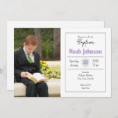 Baptism Invitation Kaart (Voorkant / Achterkant)