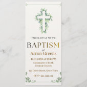 Baptism Invitation | Simple and Elegant Christian  Kaart (Voorkant)