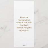 Baptism Invitation | Simple and Elegant Christian  Kaart (Achterkant)