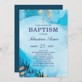 Baptism Invitation Sjabloon Kaart (Voorkant / Achterkant)