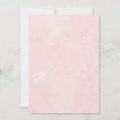  Baptism Invitation with blue floral a gold cross Kaart (Achterkant)