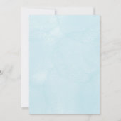 Baptism invitation with blue hot air balloon kaart (Achterkant)