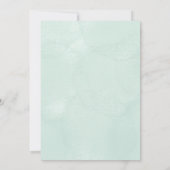 baptism invitation with elegant floral kaart (Achterkant)