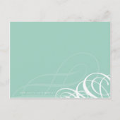 BAPTISM INVITE:: designer vogue 2 Uitnodiging Briefkaart (Achterkant)
