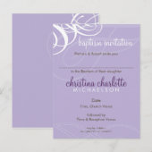 BAPTISM INVITE:: designer vogue 3 Uitnodiging Briefkaart (Voorkant / Achterkant)