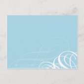 BAPTISM INVITE:: designer vogue 6 Uitnodiging Briefkaart (Achterkant)