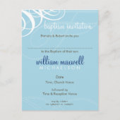 BAPTISM INVITE:: designer vogue 6 Uitnodiging Briefkaart (Voorkant)