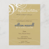 BAPTISM INVITE :: designer Vogue 7 Uitnodiging Briefkaart (Voorkant)