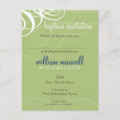 BAPTISM INVITE:: designer vogue 8 Uitnodiging Briefkaart (Voorkant)