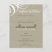 BAPTISM INVITE:: designer vogue 9 Uitnodiging Briefkaart (Voorkant)