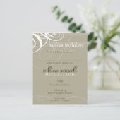 BAPTISM INVITE:: designer vogue 9 Uitnodiging Briefkaart (Staand voorkant)