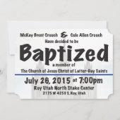 Baptism Invite Kaart (Voorkant)
