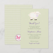 Baptism Lamb Kaart (Voorkant / Achterkant)