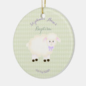 Baptism Lamb Keramisch Ornament (Links)